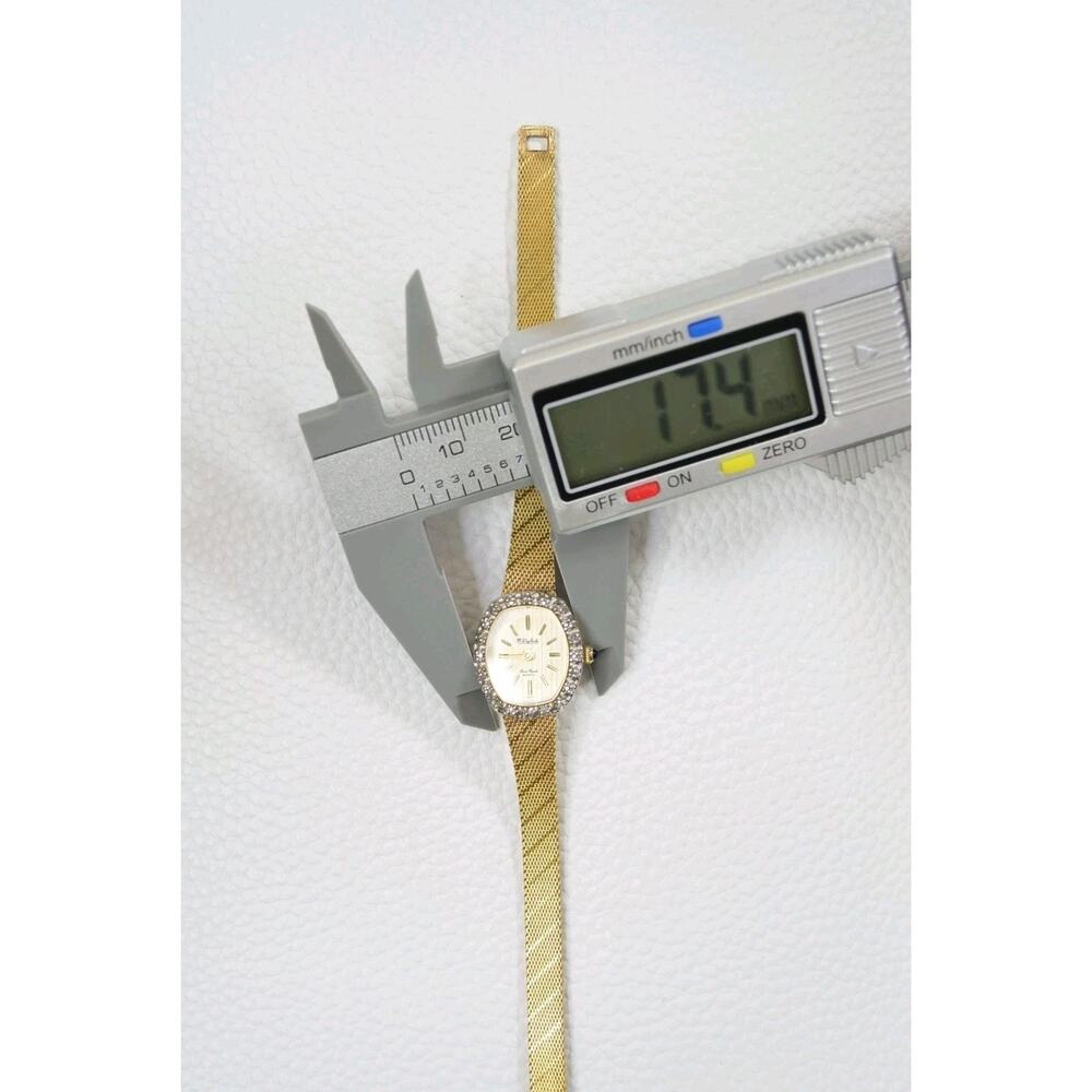 Vintage Dufonte Lucien Piccard Women's Gold Tone Oval Quartz Watch - Picture 14 of 16